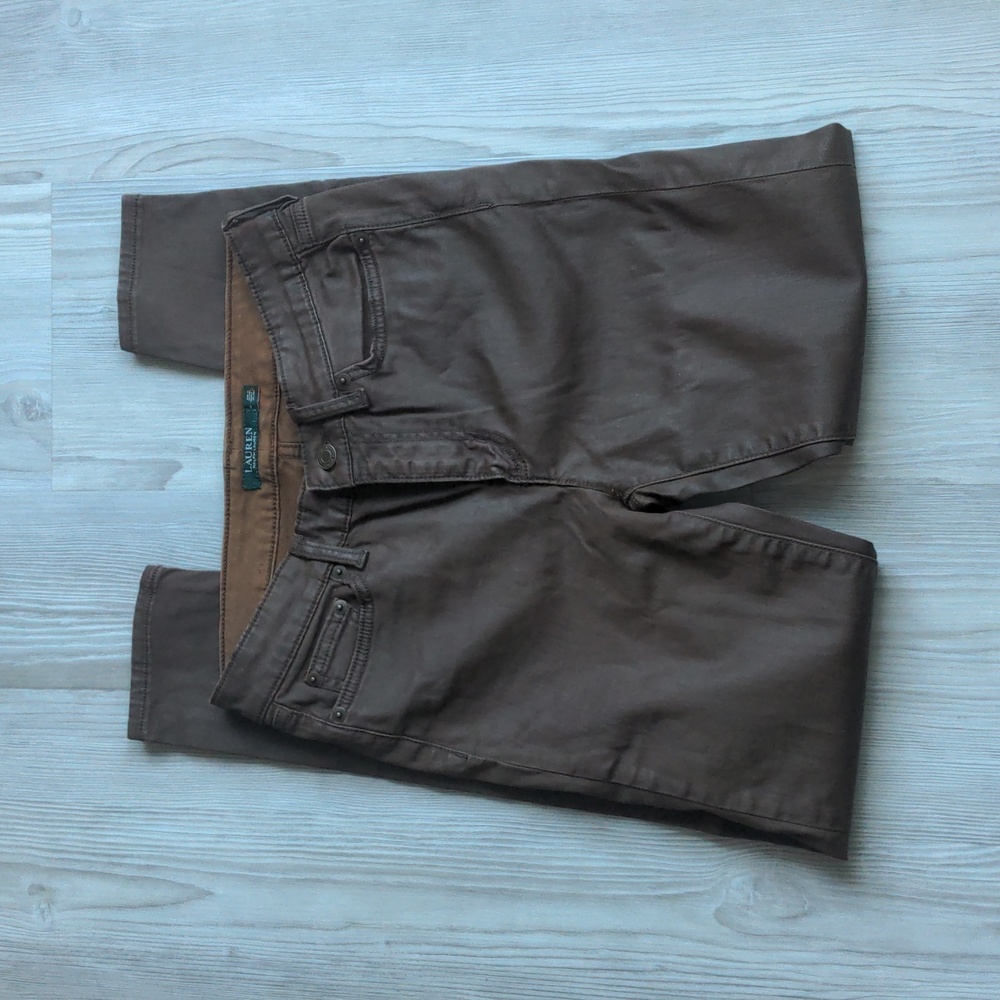 Ralph Lauren Brown premier skinny ankle Ralph Lauren jeans size 4 - Picture 4 of 16